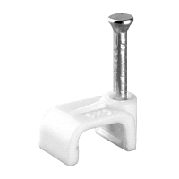 Скоба Volsten V02-6W-2-09-050 пластиковая плоская 9 мм (50шт.)