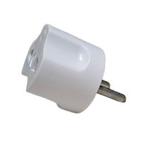 Сетевой переходник Без бренда "Треугольник" 1р.Б/З белый