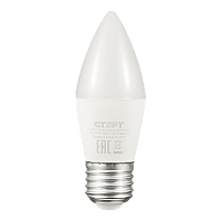 Лампа светодиодная Старт Candle C37 E27 10W 4000К 220V свеча WS (1/10/100)