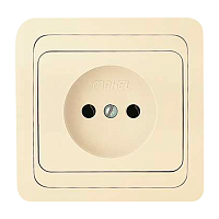 Розетка Makel Mimoza 1гн. 16A кремовый 25022
