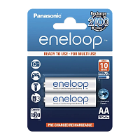 Аккумулятор предзаряженный RTU Panasonic HR6 AA BL2 NI-MH eneloop 1900mAh (2/16/192)