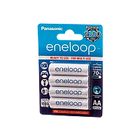 Аккумулятор предзаряженный RTU Panasonic HR6 AA BL4 NI-MH eneloop 1900mAh пласт. футл. (4/40/160)