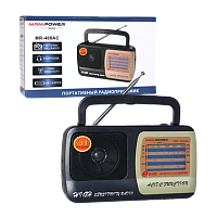 Радиоприемник MRM-Power MR-408AC пластик Jack3.5 черный (1/40) 