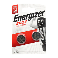 Батарейка Energizer CR2025 BL2 Lithium 3V (2/20/280)
