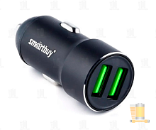 Автомобильное З/У Smartbuy 2USB 2.4A 12W черный 