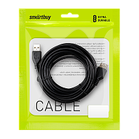 Кабель Smartbuy K-840 USB (m)-USB (f) 3.0м силикон серый (1/50)