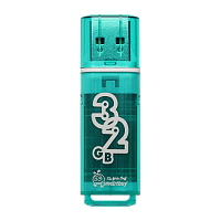 Флеш-накопитель Smartbuy Glossy 32GB USB2.0 пластик зеленый