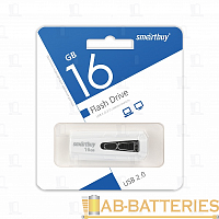 Флеш-накопитель Smartbuy Iron 16GB USB2.0 пластик белый черный