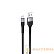 Кабель HOCO X34 USB (m)-microUSB (m) 1.0м 2.4A силикон черный (1/31/310)