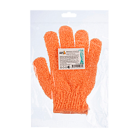 Мочалка для тела Рыжий кот перчатка нейлон оранжевый (1/48/288)