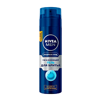 Гель для бритья Nivea Защита и Уход увлажняющий 200мл (1/12)
