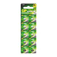 Батарейка GP G13/LR1154/LR44/357A/A76 BL10 Alkaline 1.5V отрывные (10/250/5000) 
