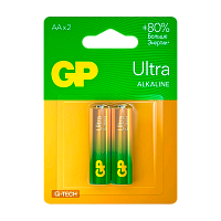 Батарейка GP ULTRA G-Tech LR6 AA BL2 Alkaline 1.5V (2/20/80) R 