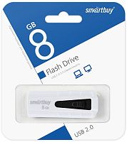 Флеш-накопитель Smartbuy Iron 8GB USB2.0 пластик белый 