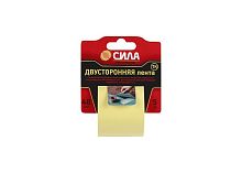 Клейкая лента Сила 48мм*5м двусторонняя ХБ каучук (1/24/72)