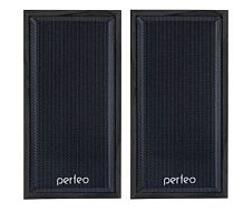 Колонки 2.0 Perfeo CABINET Jack 3.5mm черное дерево