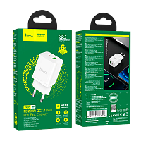 Сетевое З/У HOCO N28 1USB/Type-C 3.0A 20W PD,QC белый (1/13/130)