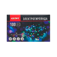 Гирлянда Старт НГ 100LED 4.0м нить 8 режимов мульти (1/25/100)