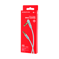 Кабель AUX Borofone BL4 Jack 3.5mm (m)-Jack 3.5mm (m) 2м ПВХ серебряный (1/63/252)