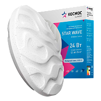 Светильник настенно-потолочный Космос STAR WAVE 6500 Classic 24W 230V LED белый (1/20)