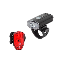 Фонарь велосипедный ЭРА VA-801 6W LED от аккумулятора IP40 2 в 1 черный (1/12/48)