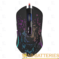 Мышь проводная Defender GM-990 Witcher игровая USB черный (1/40) 