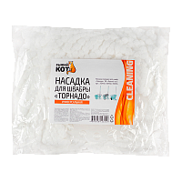 Насадка для швабры Рыжий кот микрофибра 34х34см кругл. (1/12/72)