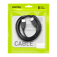 Кабель Smartbuy К-321 HDMI (m)-HDMI (m) 2м силикон ver.1.4 черный (1/120)