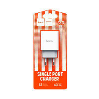 Сетевое З/У HOCO C81A 1USB 2.1A белый (1/30/180)