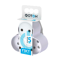 Разветвитель Фотон АМ 6-3 3р.Б/З 6A белый (1/20/120)