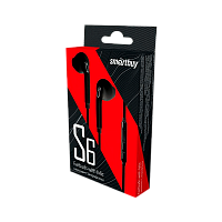Наушники внутриканальные Smartbuy S6 с микр. черный (1/100) 