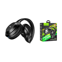 Наушники полноразмерные HOCO W30 bluetooth 5.0 с микр. microSD черный (1/30)