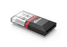 Картридер Ritmix CR-2010 USB2.0 microSD черный 