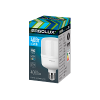 Лампа светодиодная Ergolux HW E27 40W 4500К 50-270W цилиндр (1/5/20)