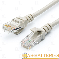 Патч-корд Atcom RJ-45 (m)-RJ-45 (m) 7.5м кат.5е ПВХ 24AWG серый (1/100)