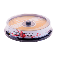 Диск CD-RW LG 700MB 4-10x 10шт. cake box