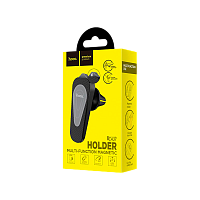 Держатель автомобильный HOCO CA37 в воздуховод магнит черный серый (1/210)