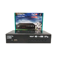 Приставка для цифрового ТВ Орбита A8000 DVB-T/T2 металл черный (1/60)