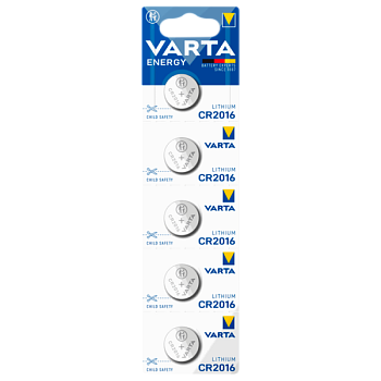 Батарейка Varta ENERGY CR2016 BL5 Lithium 3V (6016) (5/100/500)