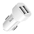 Автомобильное З/У HOCO Z2A 2USB 2.4A белый (1/28/280)