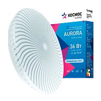Светильник настенно-потолочный Космос AURORA Classic 36W 230V LED IP40 накладной белый (1/20)
