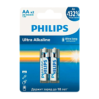 Батарейка Philips Ультра/ULTRA LR6 AA BL2 Alkaline 1.5V (2/24/144/11520) 