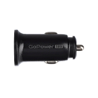 Автомобильное З/У GoPower GPQC11-1U 1USB 18W черный (1/100)