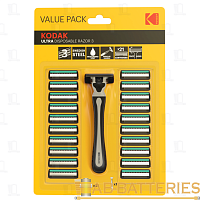 Бритва Kodak "ULTRA Disposable Razor 3" 3 лезвия 21 кассета (1/24)