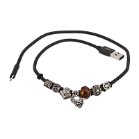 Кабель Remax RC-058i Jewellery USB (m)-Lightning (m) 0.5м 2.4A черный