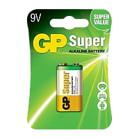 Батарейка GP Super Крона 6LR61 BL1 Alkaline 9V (1/10/200) R 