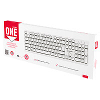 Клавиатура беспроводная Smartbuy 252 ONE классическая USB белый (1/20) 