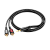 Кабель AUX Borofone BL11 Jack 3.5mm (m)-2xRCA (m) 1.5м ПВХ черный (1/63/252)