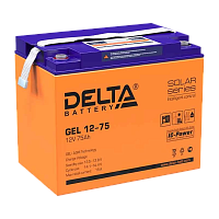 Аккумулятор свинцово-кислотный Delta GEL 12-75 12V 75Ah 
