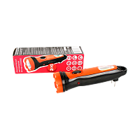 Фонарь ручной Ultraflash LED3862 1LED+COB от аккумулятора черный оранжевый (1/120)